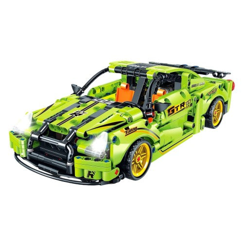 438 PCS Car Building Blocks Set, 1:18 Scale Green Lamborghini Super Car Model with Pull-Back Motor 438 PCS Car Building Blocks Set, 1:18 Scale Green Lamborghini Super Car Model with Pull-Back Motor